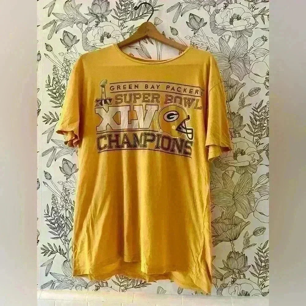 Green Bay Packers Super Bowl XLV Champions Shirt - Picture 1 of 2
